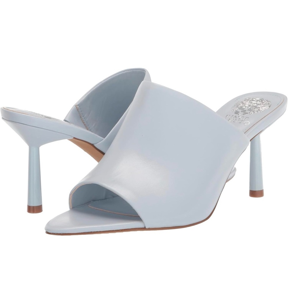 Vince Camuto Light Blue Mules - Like New